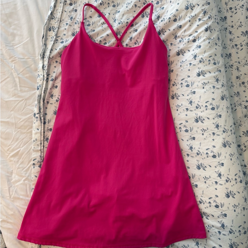 Vibrant Pink Halara Exercise Dress
